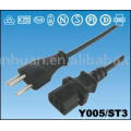 Swiss Type Power Supply Cords Plug Cable +s approvals 3pole plug for Switzerland ch style cordset
